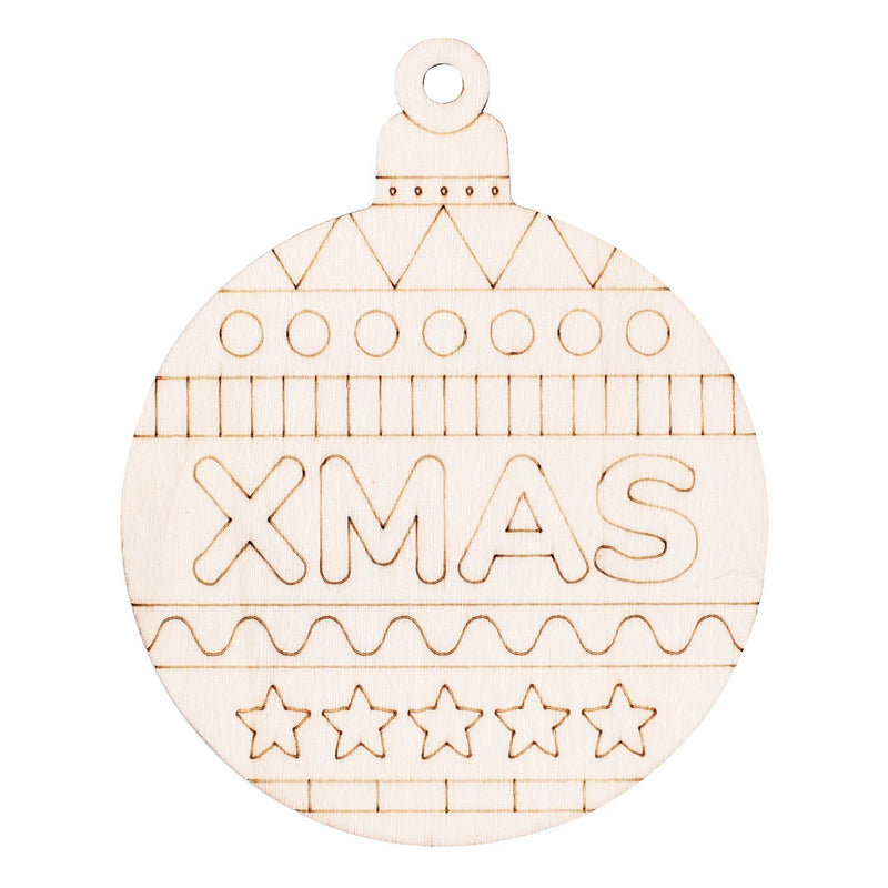 Zart ColourMe Wooden Christmas Baubles Pack of 20-2