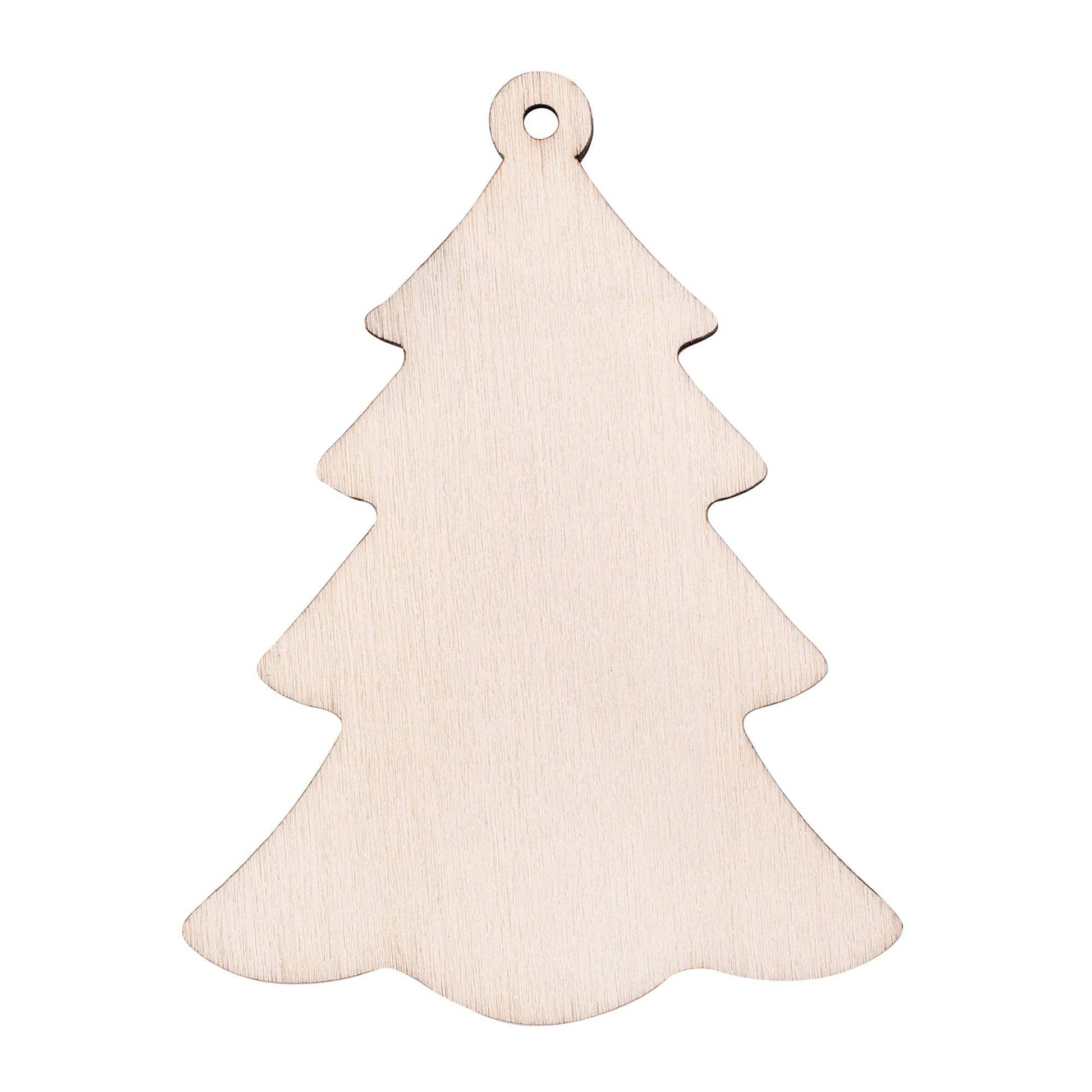 Zart DIY Wooden Christmas Ornaments Assorted Pack of 12-3