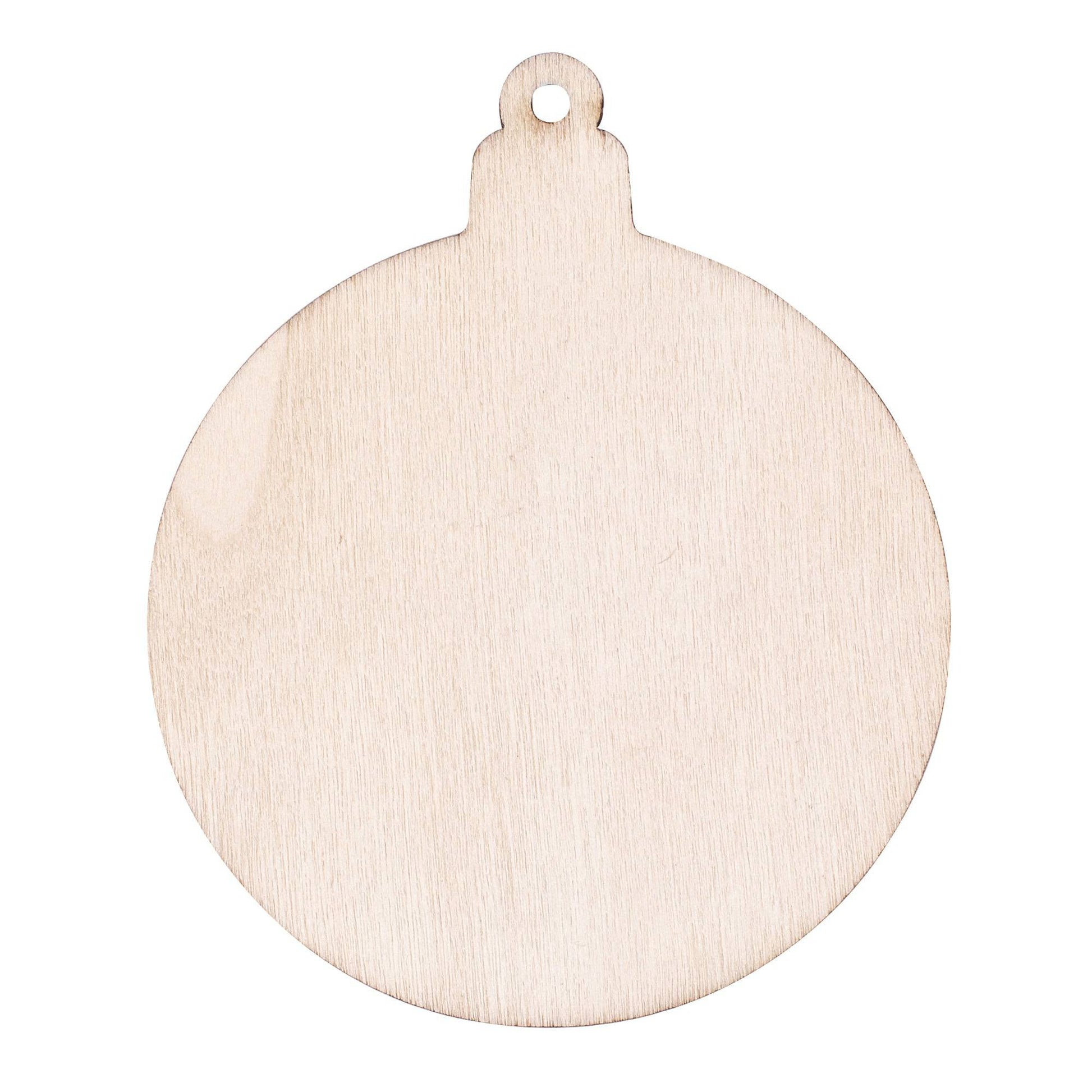 Zart DIY Wooden Christmas Ornaments Assorted Pack of 12-5