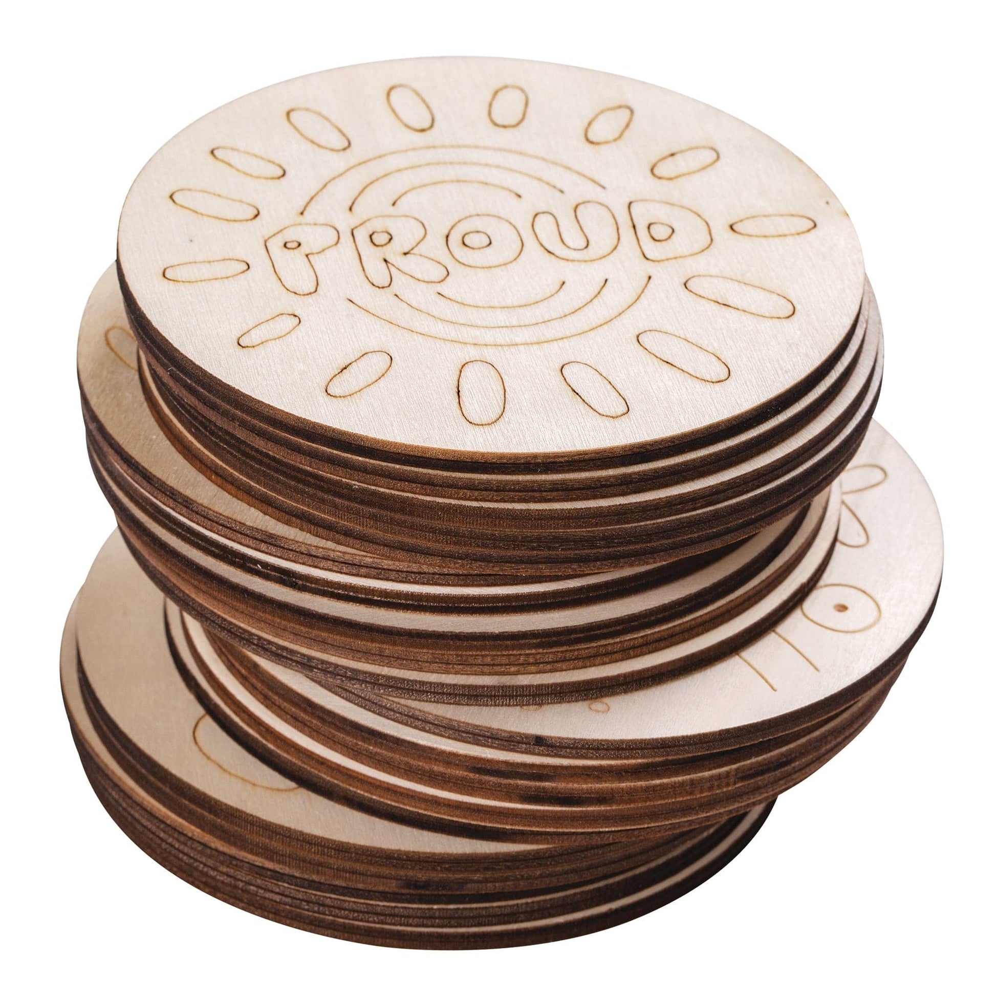 Zart Wooden Coasters NAIDOC Pack of 20-4