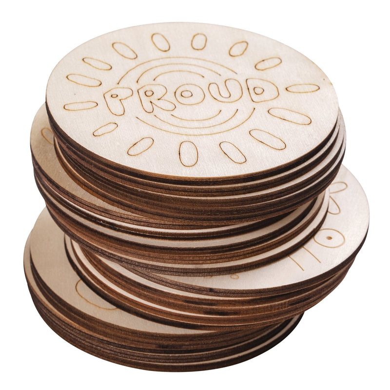 Zart Wooden Coasters NAIDOC Pack of 20-4