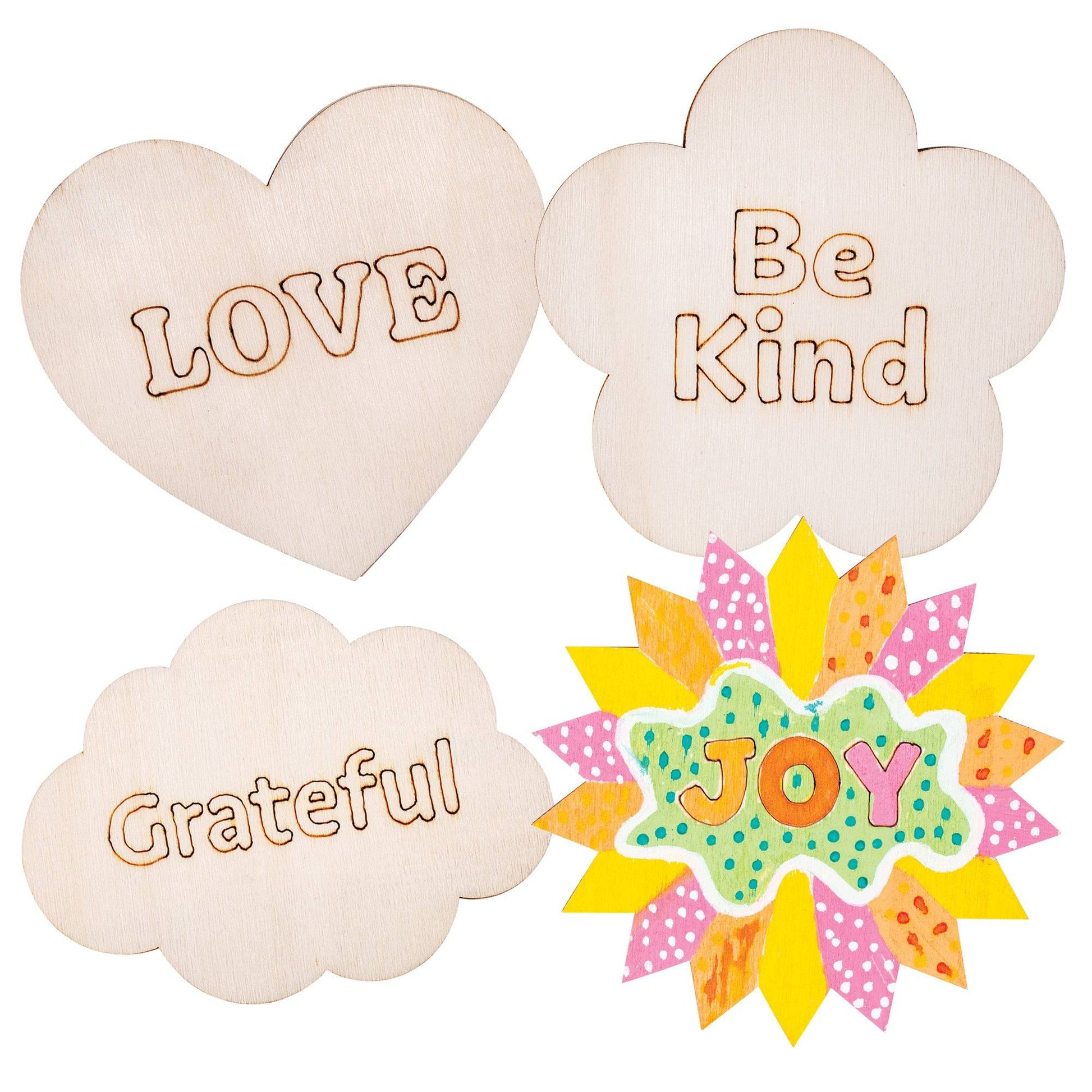 Zart Wooden Coasters Wellbeing Pack of 20-1