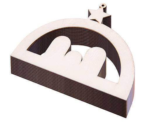 Zart Wooden Nativity Hanger Pack of 12-3