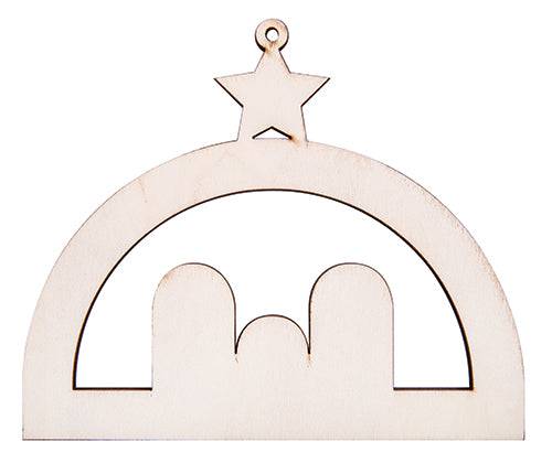 Zart Wooden Nativity Hanger Pack of 12-2