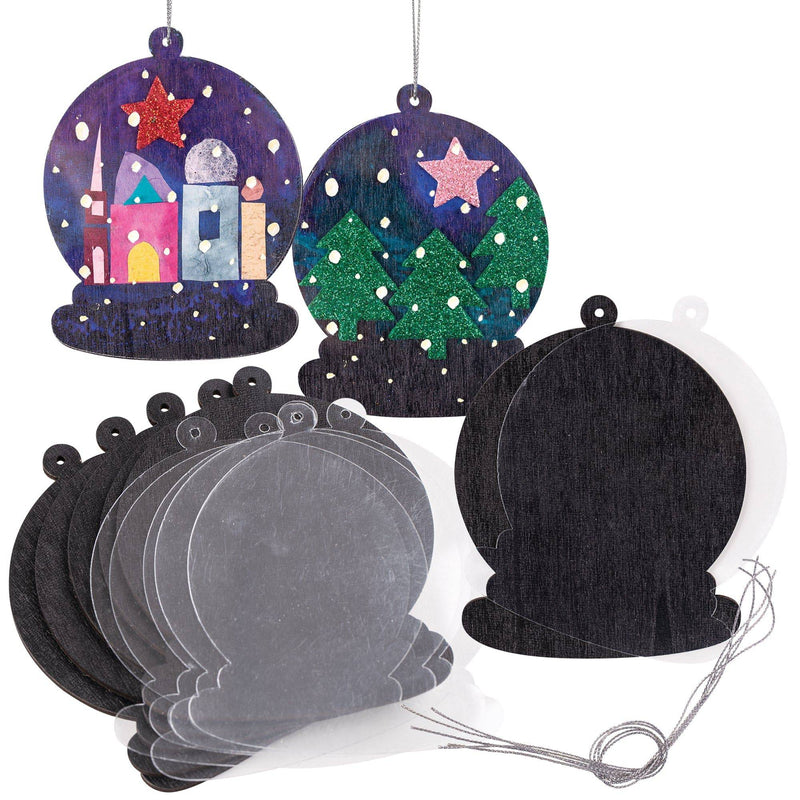 Zart Wooden Snow Globe Kit Pack of 20-1