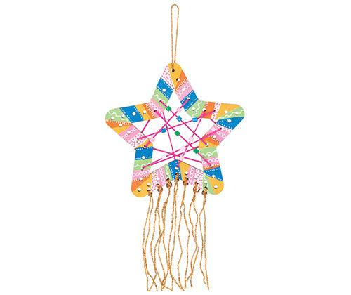 Zart Wooden Weaving Star Pack of 10-3