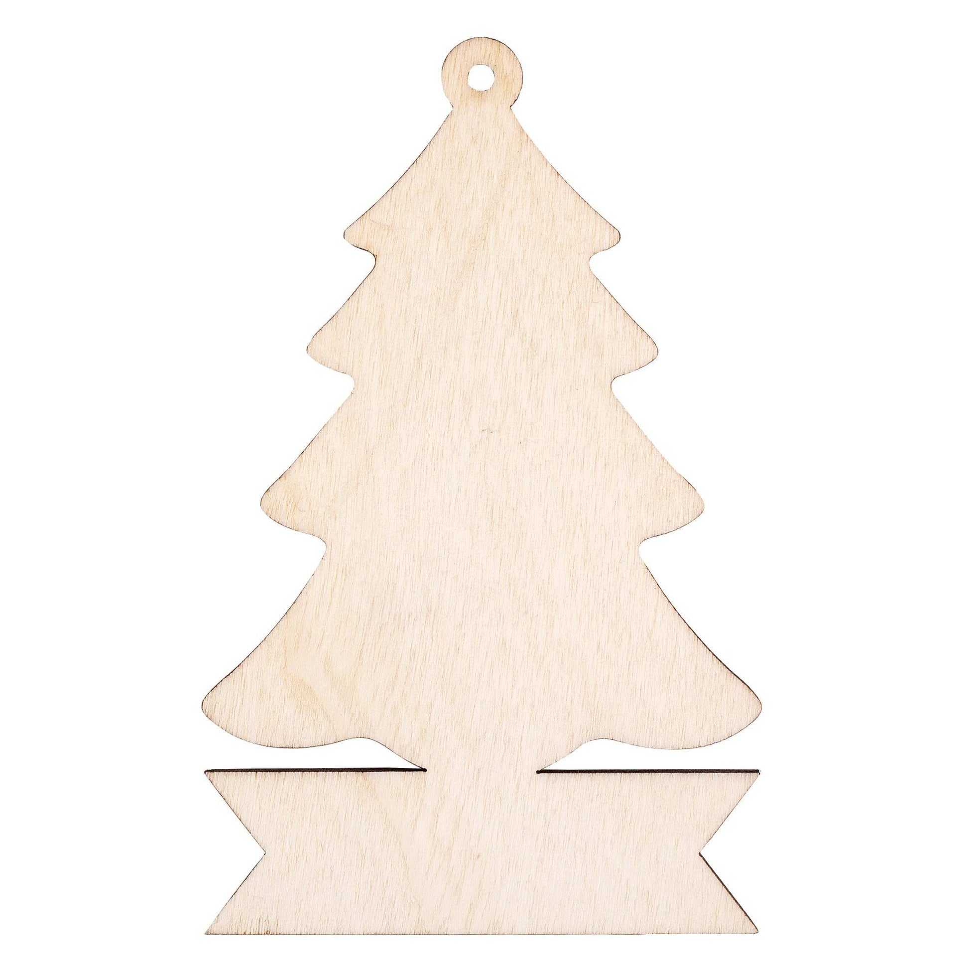Zart Wooden Wreath and Tree with Banner Pack of 12-4