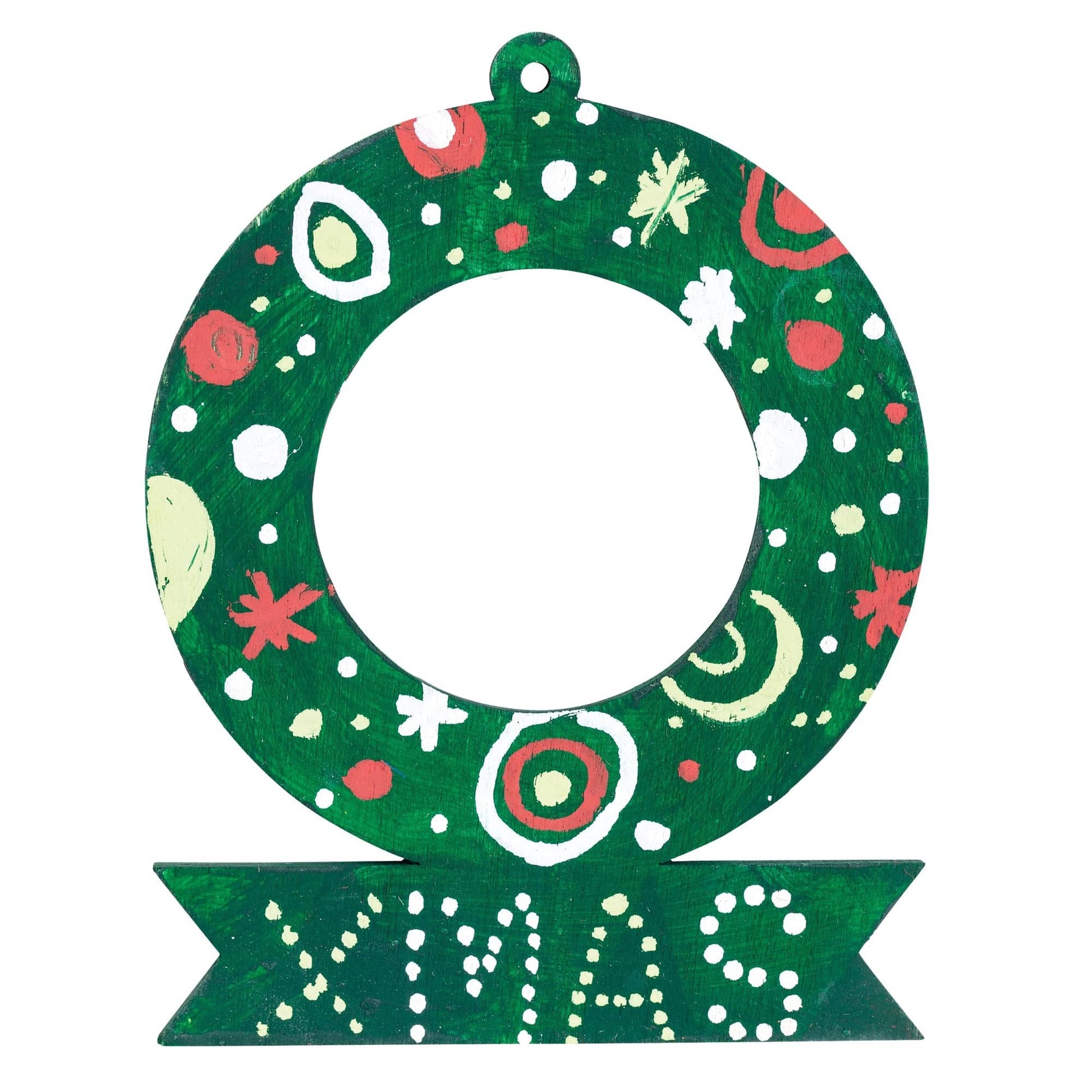 Zart Wooden Wreath and Tree with Banner Pack of 12-3