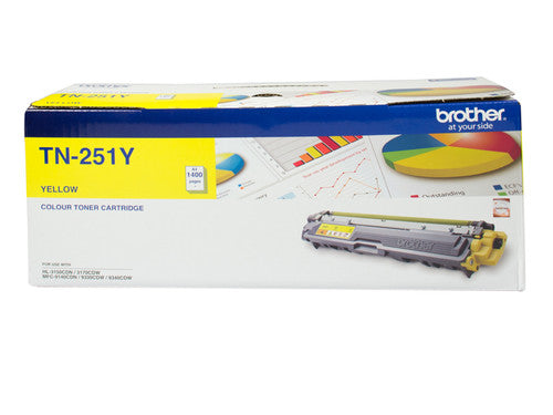 Brother Original Toner Cartridge TN251Y 1400 Pages Yellow