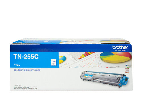 Brother Original High Yield Toner Cartridge TN255C 2200 Pages Cyan