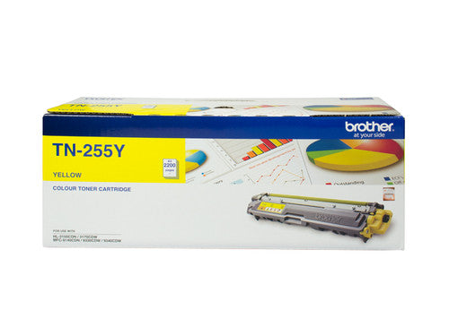 Brother Original High Yield Toner Cartridge TN255Y 1400 Pages Yellow