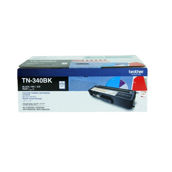 Brother Original Toner Cartridge TN340BK 2500 Pages Black