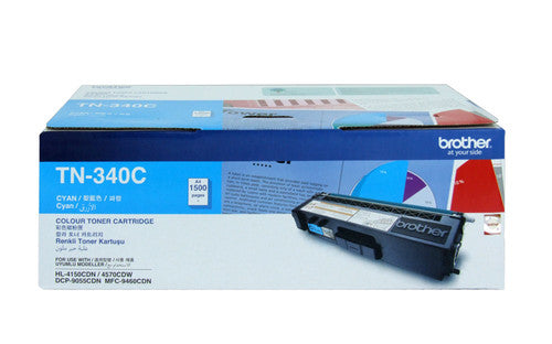 Brother Toner Cartridge TN340C 1500 Pages Cyan