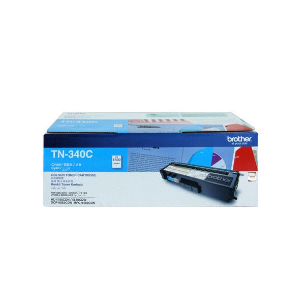 Brother Toner Cartridge TN340C 1500 Pages Cyan