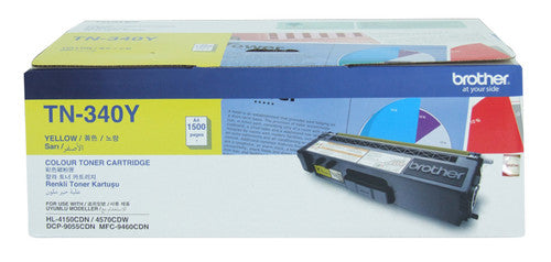 Brother Toner Cartridge TN340Y 1500 Pages Yellow