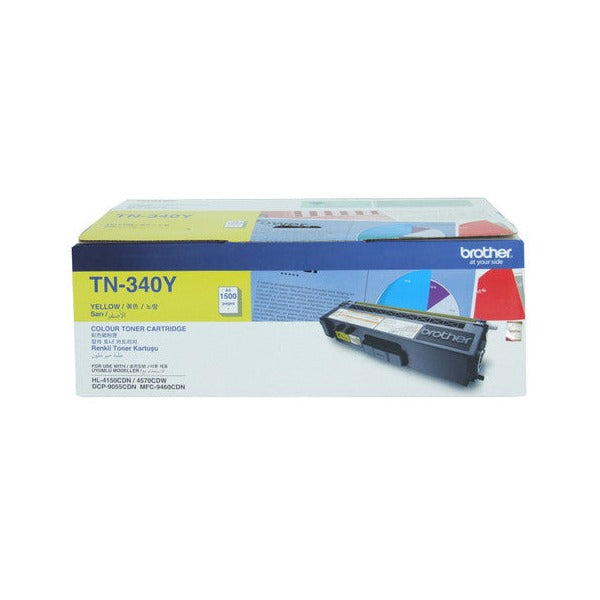 Brother Toner Cartridge TN340Y 1500 Pages Yellow
