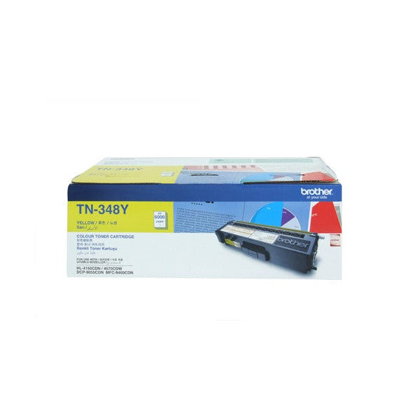 Brother High Yield Toner Cartridge TN348Y 6000 Pages Yellow