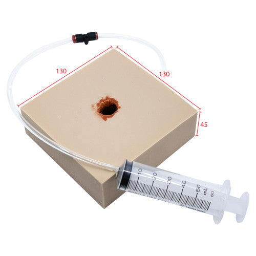 TRAUMASIM GUNSHOT HAEMOSTATIC CLOTTING TRAINER (SQUARE)