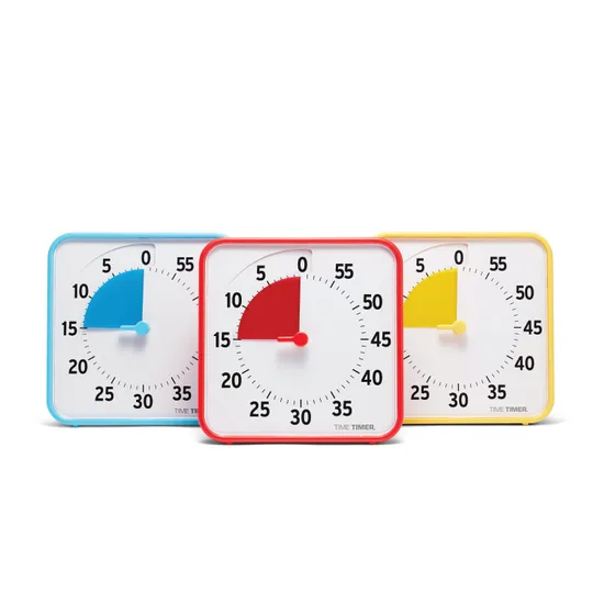 Time Timer Classroom Set of 3 Primary Colours 19cm-3