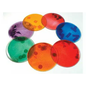Giant Squidgy Sparkle Circles Set of 7 19cm Light Box Shapes Ages 3 Plus