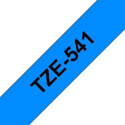 Brother TZe Tape 18mm Black on Blue TZE541