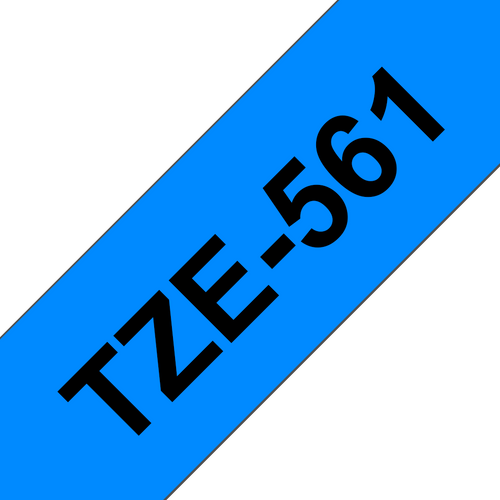 Brother TZe Tape 36mm Black on Blue TZE561