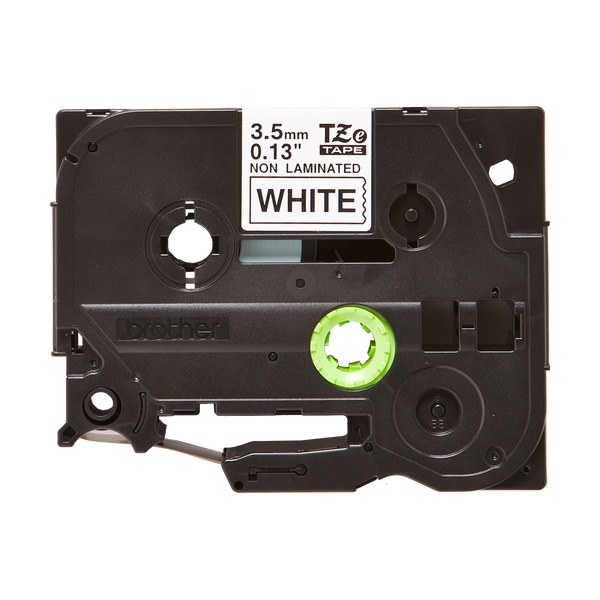Brother TZe Non Laminated Tape 35mm Black on White TZEN201