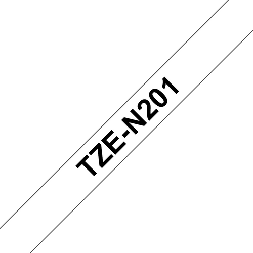 Brother TZe Non Laminated Tape 35mm Black on White TZEN201