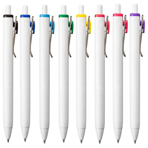 Uni-Ball One Retractable Gel Pen 0.7mm Assorted Wallet of 8