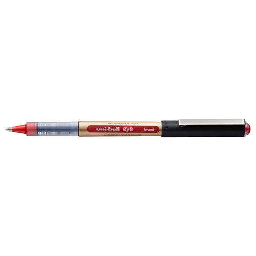 Uni-Ball UB-150-10 Eye Broad Liquid Ink Rollerball Pen 1.0mm Red