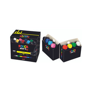 Posca PCM-22 MopR Marker Pen Round Tip Assorted Pack of 8