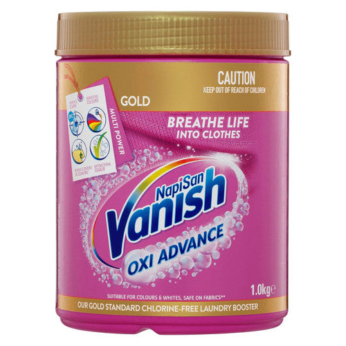 Vanish Napisan Gold Oxi Action Stain Remover Powder 1kg Pack of 6