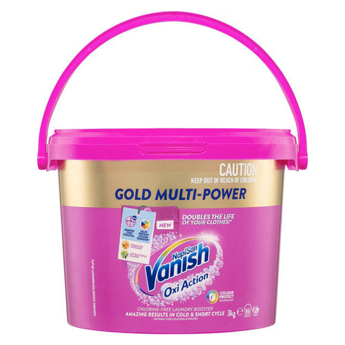 Vanish Napisan Gold Oxi Action Stain Remover Powder 3kg Pack of 4