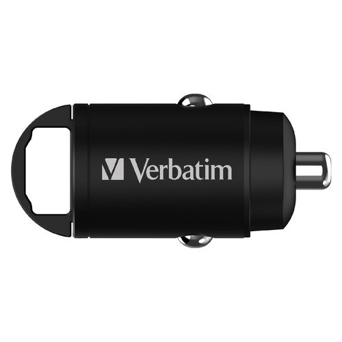 Verbatim 30W 2 Port PD and QC Mini Car Charger Black