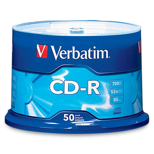 Verbatim CD-R 80 Minute Pack of 50 52x