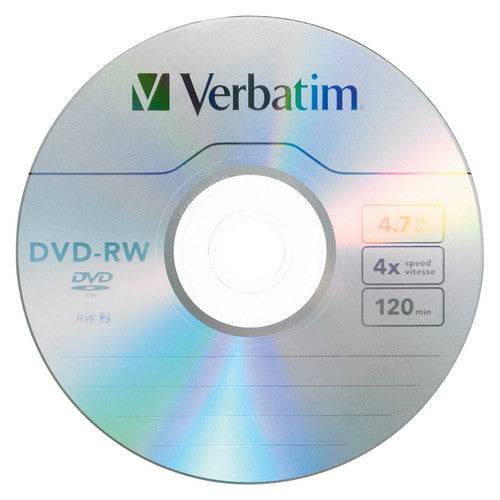 Verbatim DVD-RW 120 Minute 4.7GB Spindle Pack of 10
