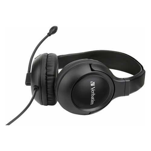Verbatim Headset with Noise Cancelling Microphone Black
