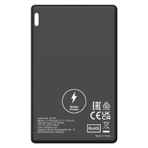 Verbatim My Finder Card Bluetooth Tracker Black Pack of 1