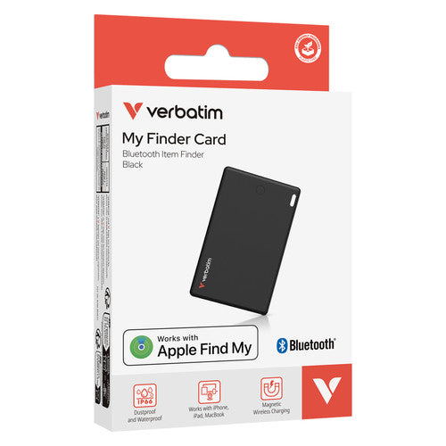 Verbatim My Finder Card Bluetooth Tracker Black Pack of 1