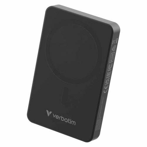 Verbatim Power Bank 10,000mAh Magnetic Wireless Charging Black