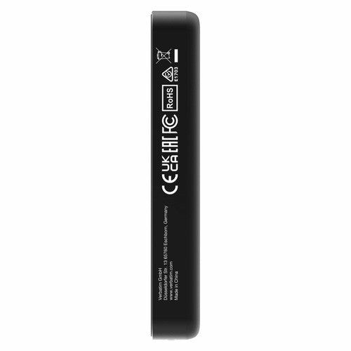Verbatim Power Bank 10,000mAh Magnetic Wireless Charging Black