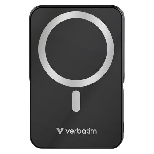 Verbatim Power Bank 10,000mAh Magnetic Wireless with Stand Black