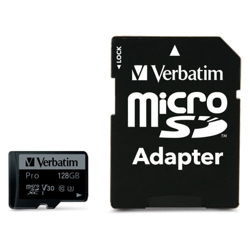 Verbatim Pro Micro SDXC Card Class 10 UHS-3 AD 128GB