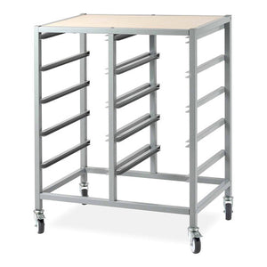 Visionchart Mobile Storage Tote Tray Trolley 10 Bays