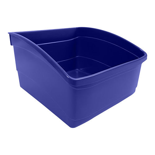 Visionchart Plastic Book Tub Large Blue