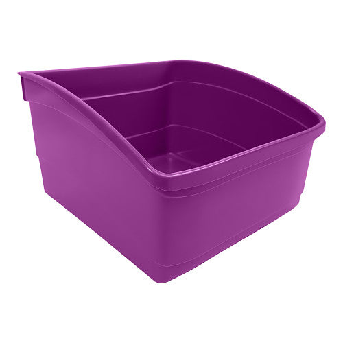 Visionchart Plastic Book Tub Large Purple