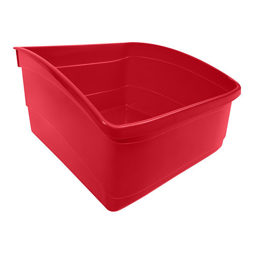 Visionchart Plastic Book Tub Large Red