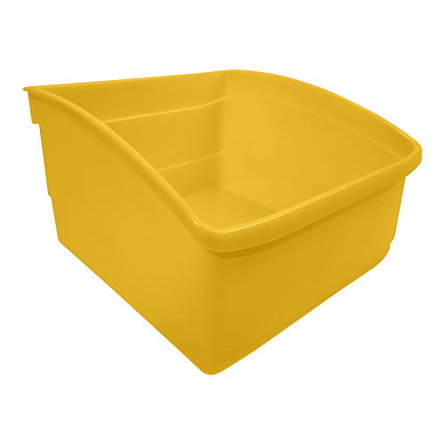 Visionchart Plastic Book Tub Large Yellow