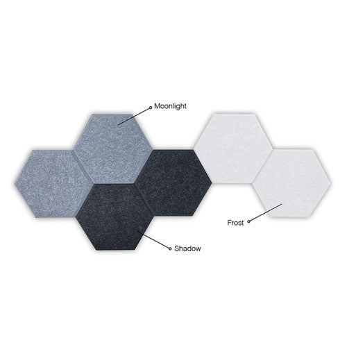 Visionchart Sana Acoustic Shapes Hexagon Assorted Pack of 6