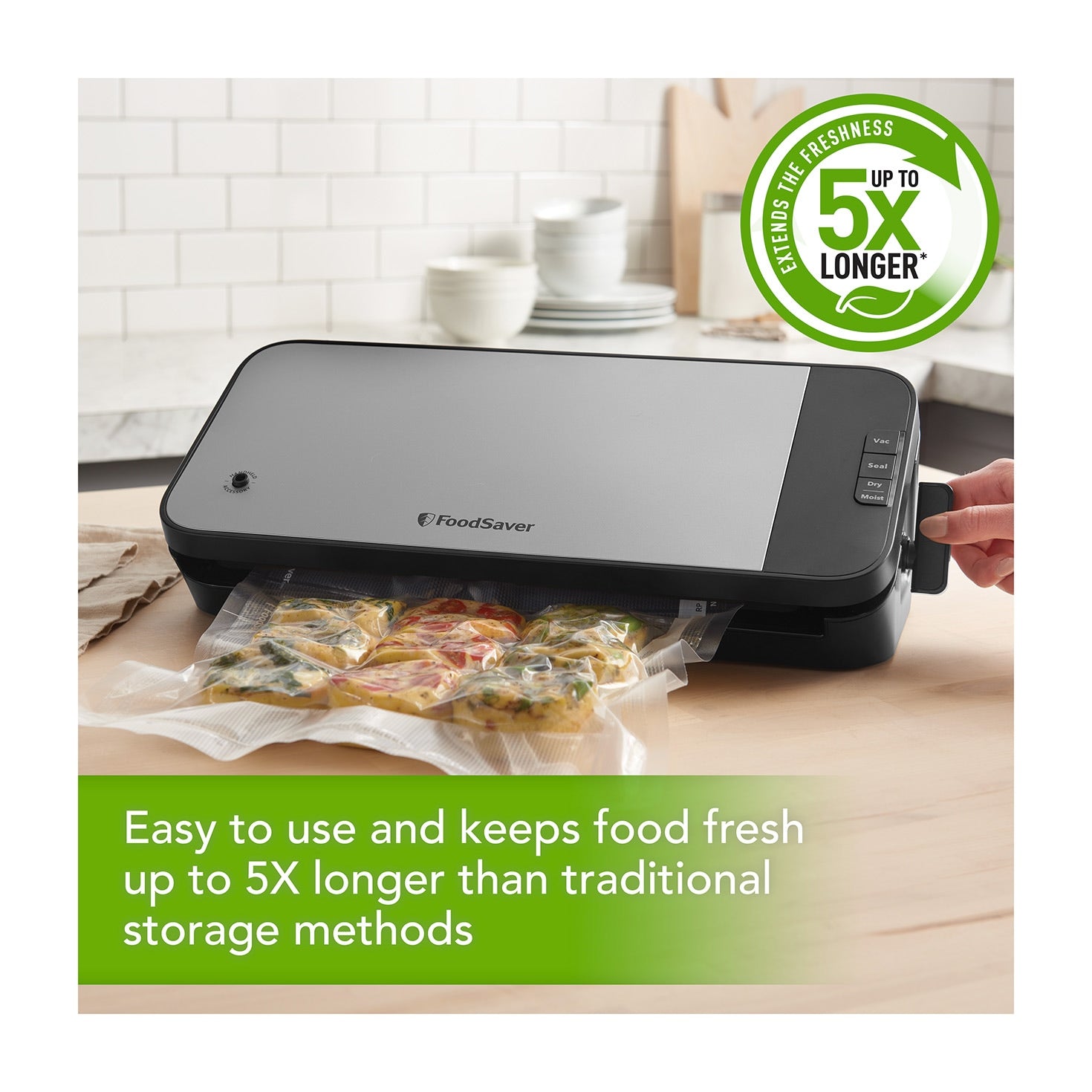 FoodSaver VS2198 vacuum sealer detail